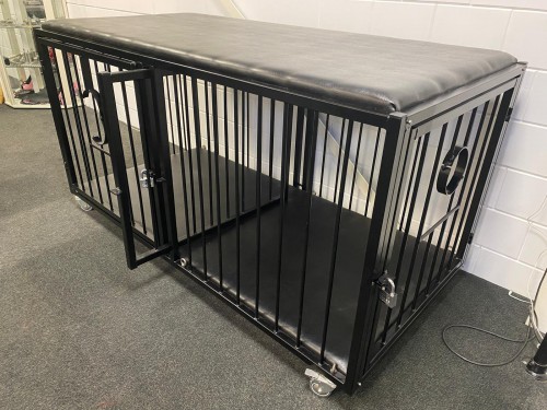 Collapsible Steel Double Bondage Slave Cage - dgs-dsk2