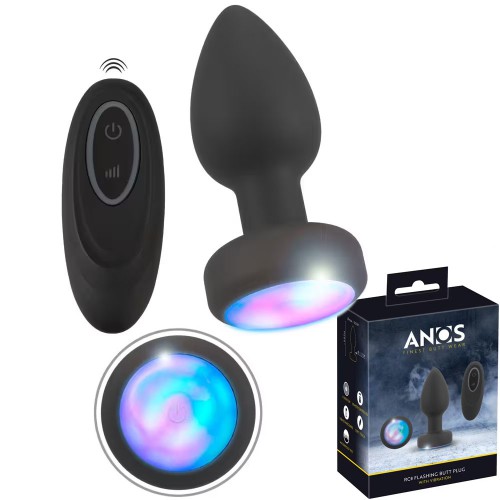 RC Flashing Butt Plug with Vibration