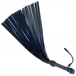 Black Leather Russian Flogger - 69 cm / 40 Falls - fc-69bf40
