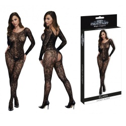 Hot Fantasy Lingerie Elara Longsleeve Crotchless Catsuit - str-34341