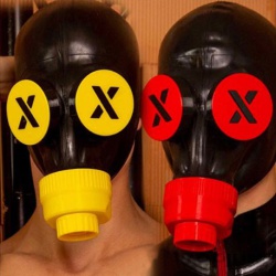 XTRM GP5 YELLOW/black Blindfold "X" - x-022yb