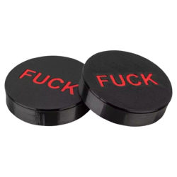 XTRM GP5 SCHWARZ/rote Augenbinde "FUCK" - x-024br