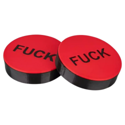 XTRM GP5 ROTE/schwarz Augenbinde "FUCK" - x-024rb