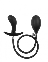 Opblaasbare Gebogen Anaalplug met Pomp van Rimba Latex Play - ri-9173
