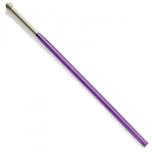 Violetter Flexibler Cane aus Leder mit Edelstahlgriff