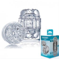 Quickshot Masturbator Vantage Transparant - van Fleshlight - odc-fl810476019914