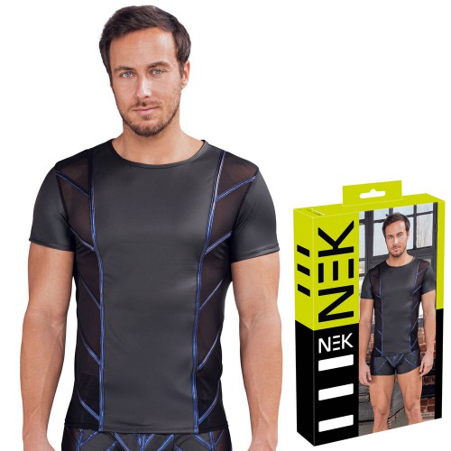 Emphasising short-sleeved Black shirt by NEK