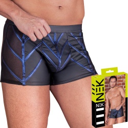 Matte Black/Blue Emphasising pants by NEK - or-21335551711