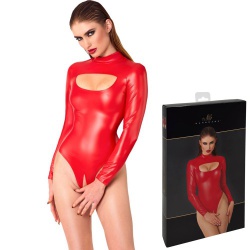 Roter Langarm-Stringbody von Noir Handmade - or-26449913021