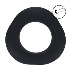 Ergo Liquid Silicone Cockring von Levelz - sht-lvl01-0016blk