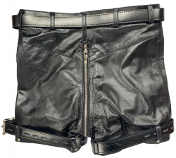 Leather Chastity Short by NLLeather - nl-lcb