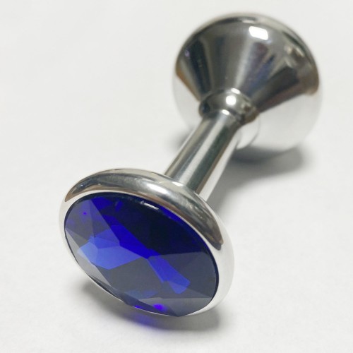 Jewel Plug Aluminium with rhinestone Ø40 mm