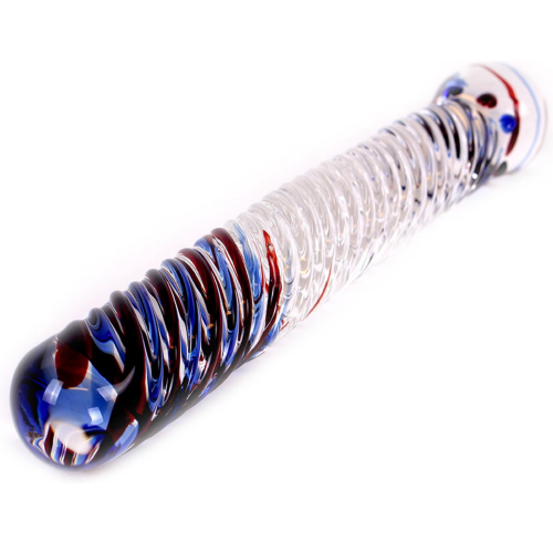 Gerader Glasdildo mit Spirale von Kiotos