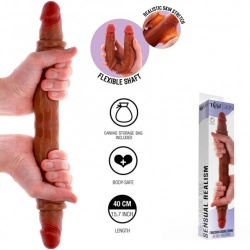Voorhuid Dubbele Penis Siliconen Dildo - Get Real van ToyJoy - sc-11207