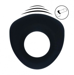 Vibrierender Penisring aus flüssigem Silikon von Levelz - sht-lvl03-0003blk