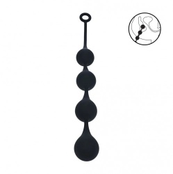 Siliconen Anale Waterdruppels XL - 50 mm van Levelz - sht-lvl09-0006blk