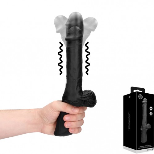 Vibrations- und Stoßdildo mit Griff