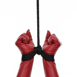 Black Jute rope for Japanese bondage 6 mm - ta-090610s