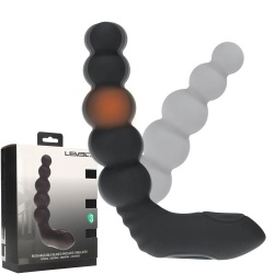 Vibrationsheizender, flexibler Prostatastimulator - lvl03-0023blk