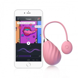 Magic Sundae App-Controlled Vibrating Egg - Pink - odc-e32816