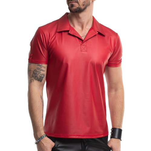 RMSerafino001 – Rotes Poloshirt - rmsef001