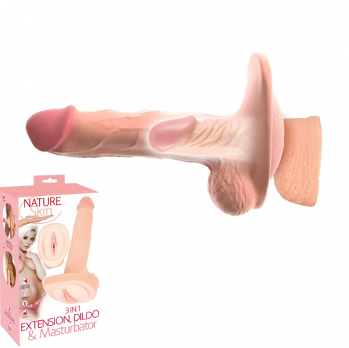 3-in-1-Verlängerung, Dildo & Masturbator - or-50067750000
