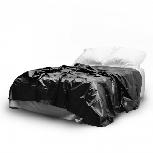 Zwart Vinyl Laken - 230 x 180 cm - odc-et700blk