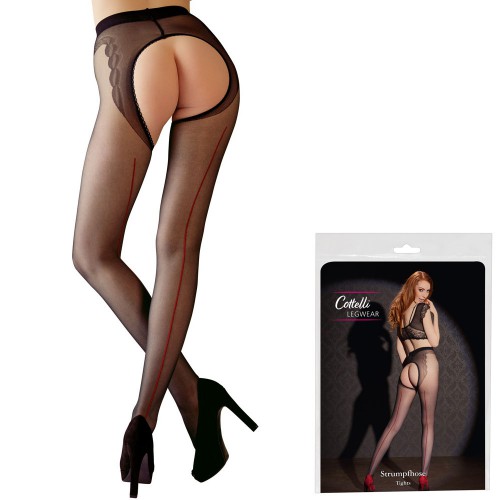 Crotchless Tights, with decorative seam by Cottelli - or-2510316