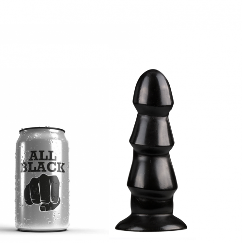 All Black - Triple ButtPlug 15 x 5.2cm - m4m-29845