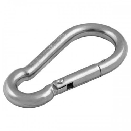 Big Stainless Steel Carabiner hook 80x8 mm - sr-7444058