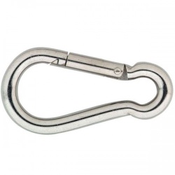 Polished Stainless Steel Carabiner hook 100x10 - sr-9709705