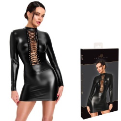 Exclusive mini dress With lacing by Noir Handmade - or-2719622