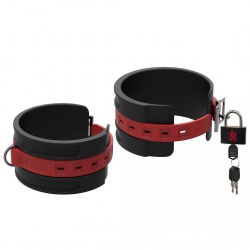 Silicone Ankle Cuffs by Doc Johnson - sht-2404-46-bu
