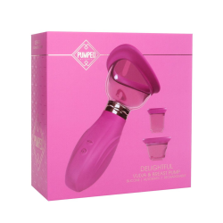 Delightful – Oplaadbare vulva- en borstpomp – Roze - sht-pmp050pnk