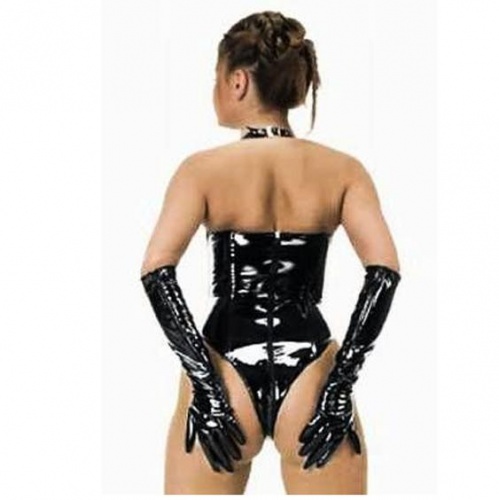 Black PVC Gloves 1285 - le-1285