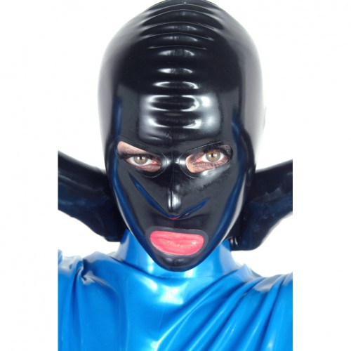 Latex Maske mit RV von Latexa - la-1109-02z