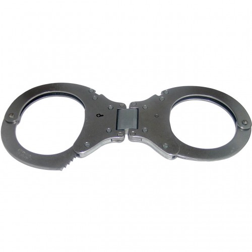 Clejuso No. 19R Handcuffs with hinge - Stainless Steel - cj-nr19r-rvs