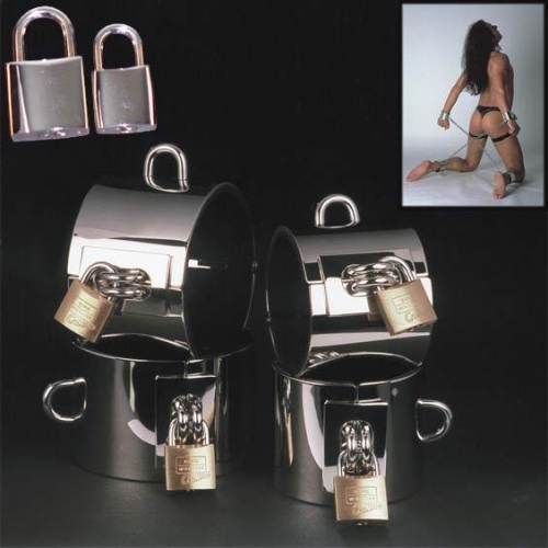 High Polished Metal Ankle-/wrist-cuffs - ll-2000100