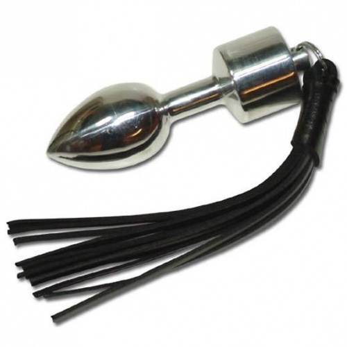 Metal Plug with Leather Whip - os-0154-1