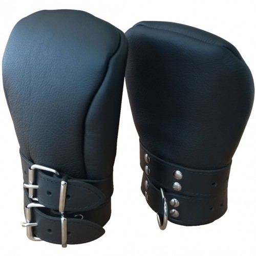 Deluxe Padded Leather Fist Mitts by Strict Leather - xr-st540