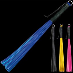 Rundlederen zweep van 45 cm lang van Saxos - os-0149
