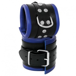 Wrist Cuffs Black-Blue - os-0102-2b