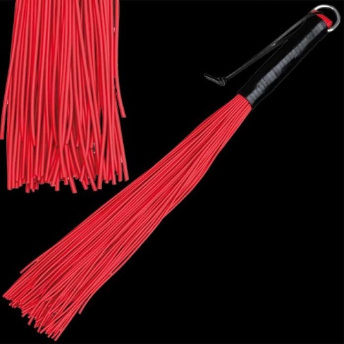 Latex whip with 72 red stripes - os-0147-3