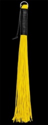 Latex whip with 72 stripes - yellow - os-0160-3g