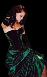 Nobles Green Velvet Corset - ET-EC007-SA/GR