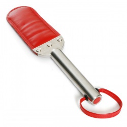 Small red Paddle with stainless steel handle - nl-wprs