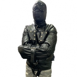 Leder gefüterde Zwangsjacke von NLLeather - nl-sjb1