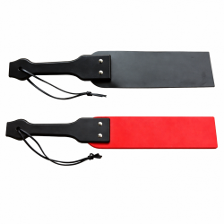 Dickes Lederpaddel mit Holzgriff von Saxos - os-0280