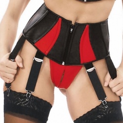 Leather Suspenderbelt 5349 - le-5349