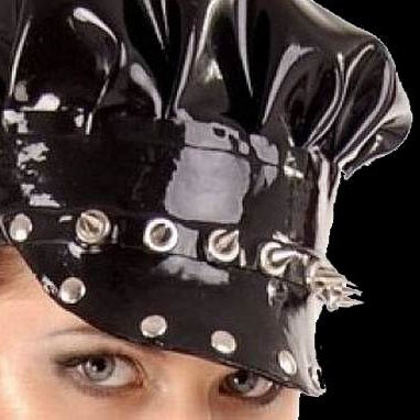  Latex cap with studs and spikes by Anita Berg AB4115 - ab4115